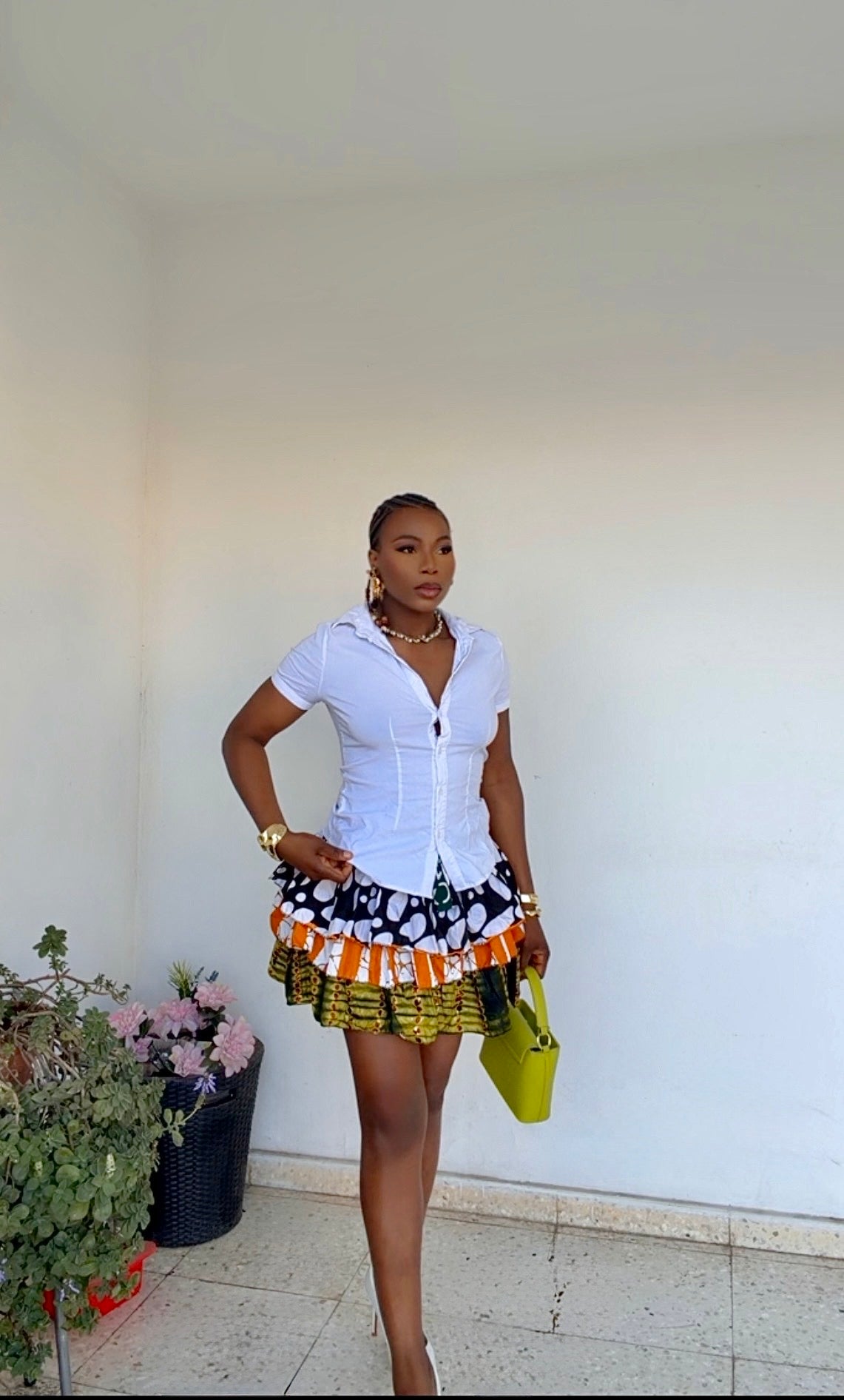 Ruffle Mini Skirt