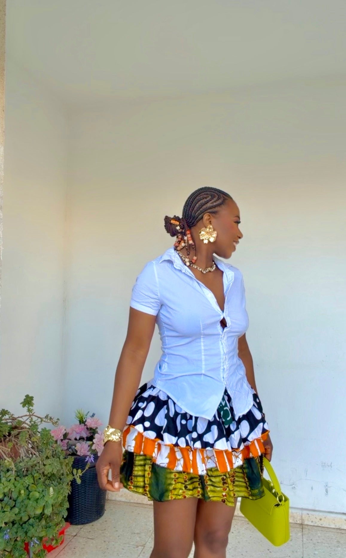 Ruffle Mini Skirt